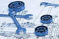 mechanical drawing and bearings